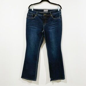 Chico's So Slimming Dark Blue Boot Cut Jeans